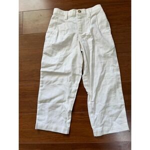 Boys Pleated Kelly Kids Dress Linen White Dress Pants Size 4